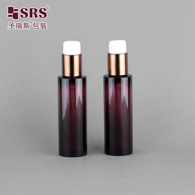 Αγορά 50 ml Διαφανή καφέ πολυτελή λοσιόν ορού αντλία μπουκάλια PET για καλλυντικά online manufacture