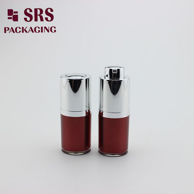 Αγορά Α020 κατασκευαστής φιάλης χωρίς αέρα 15 ml βαμμένο κόκκινο χρώμα ακρυλικό βιδωτό καπάκι φιάλη online manufacture
