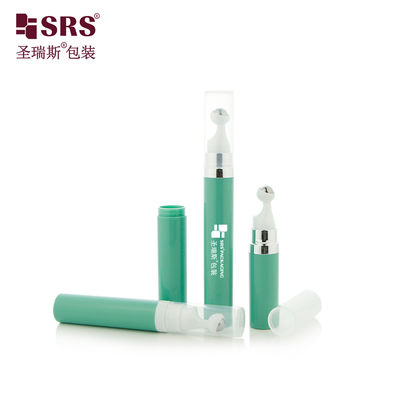 Αγορά Α0035 7.5ml 10ml 15ml ταξιδιωτικό πορτοφόλι πλαστικό PP PCR στρογγυλό αέρα χωρίς μπουκάλι αντλία Snap-on σχεδιασμού Roll On μπουκάλι ορού online manufacture