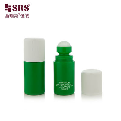 Αγορά RPPC1-60ML Προσαρμοσμένο πράσινο στερεόχρωμο πλαστικό PP PCR ανακυκλωμένο υλικό Roll On Deodorant Gel μπουκάλι συσκευασία online manufacture