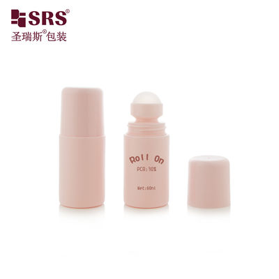 Αγορά RPPC-60ML Injection Blowing Custom PP PCR Plastic Roller Ball Bottle For Body Gel Applicator online manufacture