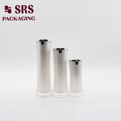Αγορά μαύρο ειδικό σχήμα 15ml 30ml 50ml ακρυλική λοσιόν στρογγυλό μπουκάλι online manufacture