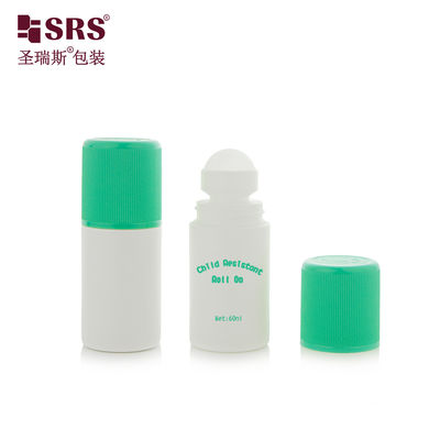 Αγορά RPPC1-60ML White Bottle With Green Injection Double End CRC Cap Ribbed For Deodorant Gel Pain Relief online manufacture
