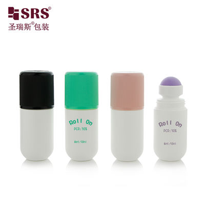 Αγορά RPPA1-50ML Round Bottom PP Solid Color With Colorful Cap Customized No Leakage Pain Relief Gel Roll On Massage Bottle online manufacture