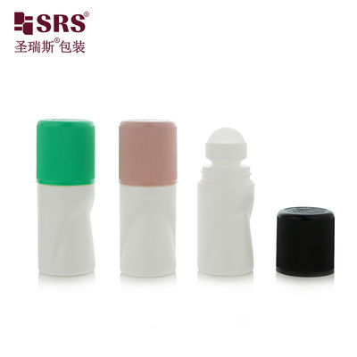 Αγορά RPPB1-50ML Unique Shape Empty Wholesale Customization Color Matte Riibbed CRC Child Resistant Cap Roll On Bottle For Antiperspirant online manufacture
