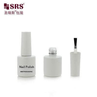 Αγορά DH-9A 8ML White Painted Glass Round Bottle With Brush For Nail Polish Remover Gel online manufacture