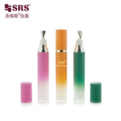 Αγορά LR001 15ML 20ML Luxury Acrylic Bottle With Metal Applicator Zinc Alloy Material Head For Eye Cream online manufacture