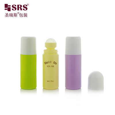 Αγορά 75ml PP PCR Roll On Bottle Plastico Reciclado para Desodorante Aceite de Masaje Corporal Embalaje online manufacture