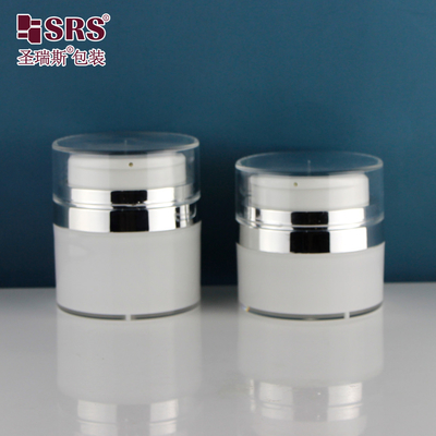 30 ml 50 ml Άδειο Ακρυλικό Στρογγυλό Κρέμα Προσώπου Λοσιόν Σόρος Ελεγκτικό Κοσμετικό Φιαλίδιο Χωρίς Αέρα