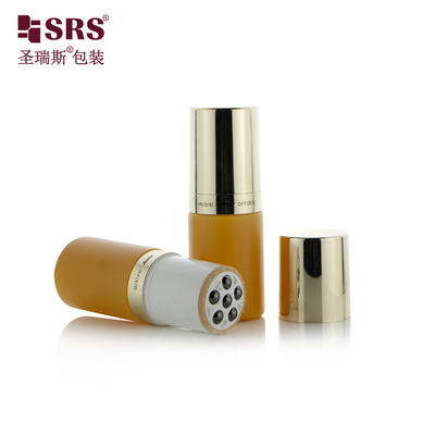 80 ml έξι κυλινδρικές μπάλες κενές πλαστικές μπουκάλια λοσιόν μασάζ