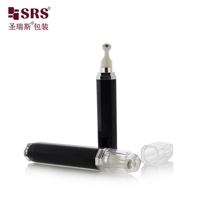 Λούξυ Ακρυλική διπλή τοιχογραφία Custom Color Eye Cream Massage Roll On Bottle Μαύρο