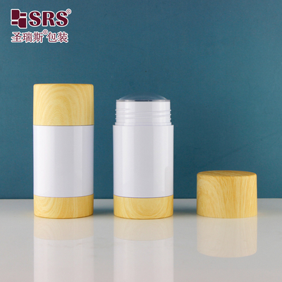 Στρογγυλό σχήμα Custom χρώμα πλαστικό μπουκάλι Stick Twist Up 50 ml δοχείο αποσμητικού