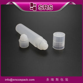 SRS κατασκευασμένο στην Κίνα κενό 20ml γυαλιστερό σώμα πλαστικό μαλλιά χρήση λάδι ρολό σε μπουκάλι με PP μπάλα