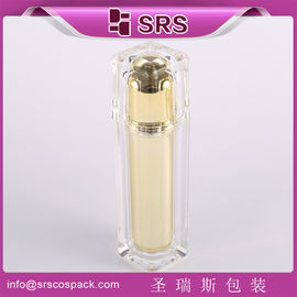 Shengruisi συσκευασία L054-15ml 30ml 50ml 100ml πολυτελή τετραγωνική πλαστική αντλία λοσιόν μπουκάλι