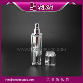 διαυγές μπουκάλι λοσιόν L054 15ml 30ml 50ml πλαστικό μπουκάλι κρέμας 100ml με αντλία