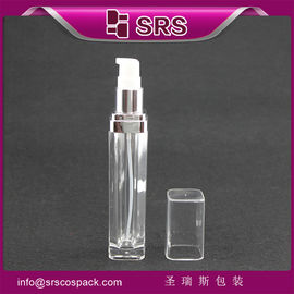 σαπούνι με σχήμα suqare L051 15ml 30ml 60ml 120ml διαφανές πλαστικό μπουκάλι σαπούνι