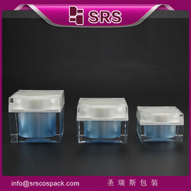 πλαστικό J053 30ml 50ml 80ml καλλυντικό τετραγωνικό βάζο