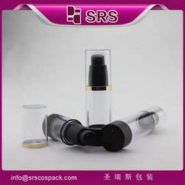 Προμηθευτής μπουκαλιών καλλυντικών 15ml 30ml 50ml 30ml μαύρη αντλία χωρίς αέρα