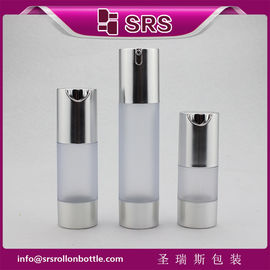 TA021 15ml 30ml 50ml ματ διαφανές μπουκάλι με ασημένιο ώμο και αέριο μπουκάλι