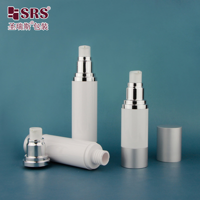 15 ml 30 ml 50 ml Κοσμητική κρέμα πολυτελείας επαναγεμιζόμενο ορό στρογγυλό κενό άνετο μπουκάλι αντλία