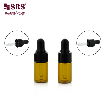 3 ml 5 ml Μικρό ταξιδιωτικό μέγεθος Ασθητικό έλαιο πλαστικό μπουκάλι γυαλιού