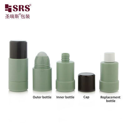 50 ml 75 ml κενή καλλυντική συσκευασία Χρώμα προσαρμοσμένο Αντικατάστατο PP PCR Ανακυκλωμένο ρόλο σε φιάλη ζελέ αποσμητικού