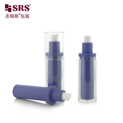 30 ml 1 oz κενό Custom Injection PET Double Wall Αντικατάστατο αέρα χωρίς αντλία μπουκάλι λοσιόν