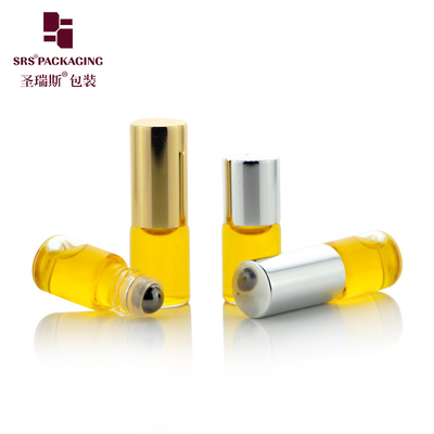 BLP-2ml Round Roll On Container Steel Roller Ball για εξατομικευμένη συσκευασία Αστικού Πετρελαίου γυάλινο μπουκάλι χωρίς διαρροή