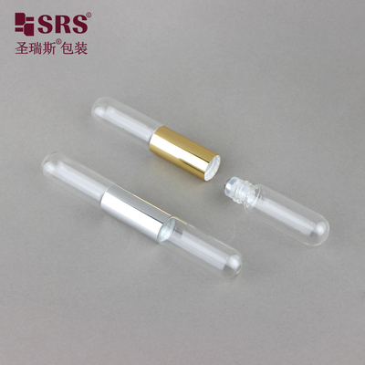 SGB2-5ml+5ml Διαφανής Γλυκός Άδειος Αρώμα Εθεσιακό Έλαιο Ρολάρι Ατσάλινη Σφαίρα Μπουκάλι Εφαρμοστής