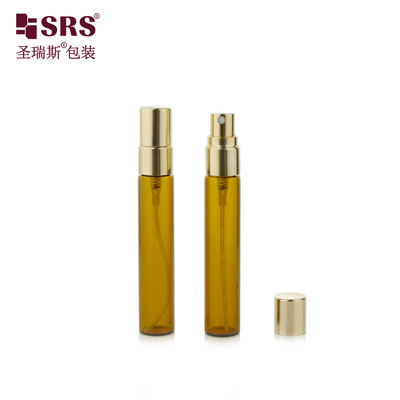 BLPA-8ML 15mm DIA Amber Empty Glass Vial Tube Spray Bottle με ατμοποιητή λεπτής ομίχλης