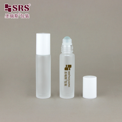 BLPM-10ML Ματ Τελειωμένο Διαυγές Παγωμένο Γυαλί Ρολ μπάλα μπουκάλι Για Αρώματα Ασθητικό Έλαιο Φροντίδα Νυχιών Ελαιόλαδο Συσκευή Χωρίς Διαρροή Χονδρικό