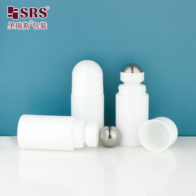 RPPC-60ML Dome Cap Cute Pain Relief Gel πλαστικό φιλικό προς το περιβάλλον πιστοποιητικό PCR Roller Steel Ball μασάζ μπουκάλι