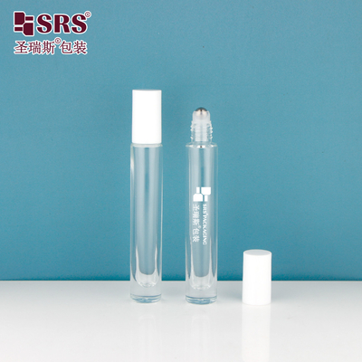 GB1-10ML Προσαρμοσμένο παχύ μπουκάλι με PP PCR πλαστικό κάλυμμα γυαλί Roll-On συσκευασία για καλλυντικά και περιποίηση δέρματος