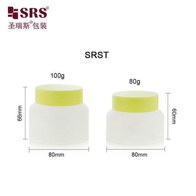 SRST-80g 100g PP PCR Στρογγυλό Νέο Σχεδιασμό Σκουπ Σώματος Κρέμα Κύπελλο Περιέκτη Περιβαλλοντικά φιλικό υλικό συσκευασία