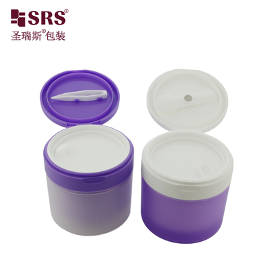 SRS1 120g 150g PP PCR Ανακυκλωμένο φιλικό προς το περιβάλλον πλαστικό γέλιο μαλλιών κρέμα σώματος βάζο περιέκτη συσκευασία με τσιμπιδάκι