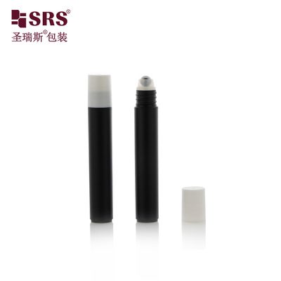 RPP-8ml Black Frosted Injection Customization Roller Bottle for Massage Eye Gel Πλαστικό συσκευαστή ένεσης συσκευασία