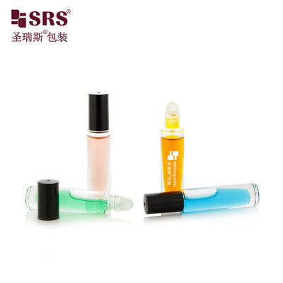 GB1-5ML Στρογγυλή Υψηλής Ποιότητας Χωρίς Διαρροή Εθεσιακό Έλαιο Ρολάρο Σφαίρα Μπουκάλι Εφαρμοστής με πλαστικό κάλυμμα