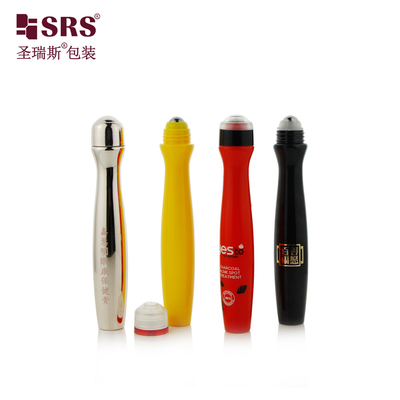SRS8447-15ML Ένεση και Φύση Προσαρμόστε το χρώμα Λάμψη σχήμα μέσης PETG πλαστικό ρολό στο μπουκάλι