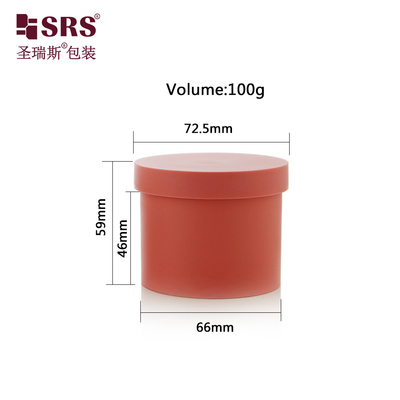 SRSG2 100g Κενό Ματ Τελειωμένο PP PCR Ανακυκλωμένο πλαστικό βάζο κρέμας για σφουγγάρισμα σώματος Προσαρμογή χρώματος με τυπωμένο λογότυπο