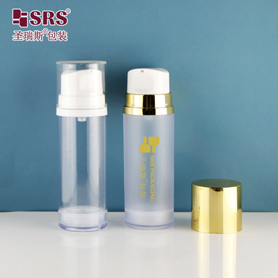 Α0215 50ML 120ML 150ML Μονό τοιχώδες μπουκάλι AS Luxury Airless Lotion Bottle For Facial Serum Gel