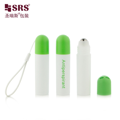 RPPF 20ml Silk Screen Printing πλαστικό φορητό ταξιδιωτικό μέγεθος Αντιδιαχριστικό αποσμητικό τζελ επίπεδο κυλίνδριο μπουκάλι με θόλο