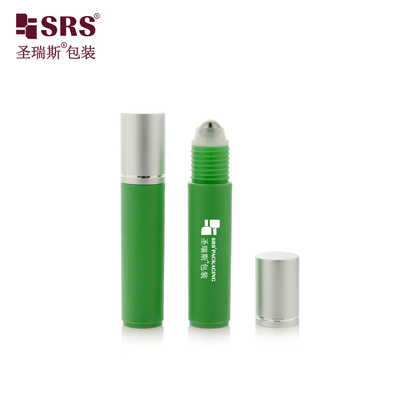 RPA-10ML Ανυψώστε το εμπορικό σας σήμα με βιώσιμα γυαλιστερά παγωμένα πλαστικά μπουκάλια PCR οπτικού ορού: Προσαρμοσμένο χρώμα, μπάλα από χαλύβδινο κυλίνδρο και λειτουργία μασάζ