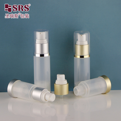A025 15ml 30ml 50ml PP Διαφανής Λάμψη Προσαρμογή Μασκούρα Φροντίδας Δέρματος Ζελέ Αέρος αντλία Φιάλη Συσκευή