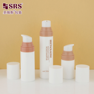 PA0204 15ml 30ml 50ml Ενέσιμη Ροζ αντλία Προσαρμογή PP PCR Ανακυκλωμένο υλικό Λάμψη χωρίς αέρα για κρέμα προσώπου