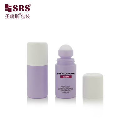 RPPC1-60ML Διπλό τοίχωμα ανθεκτικό στα παιδιά κάλυμμα πλαστικό PP Roll On Deodorant Gel μπουκάλι συσκευασία ανακυκλωμένη