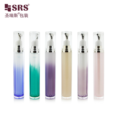 LR001-15ML Luxury High End Double Wall Acrylic Bottle για οπτικό ορό Προσαρμογή χρωματικών μπουκαλιών με εφαρμοστή ψευδαργύρου