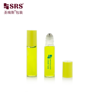 PET-10ML πλαστικό PET Διαφανής γυαλιστερή επιφάνεια ρολό στο μπουκάλι Εφαρμοστής Περιεκτικό συσκευασία με χάλυβα μασάζ μπάλα