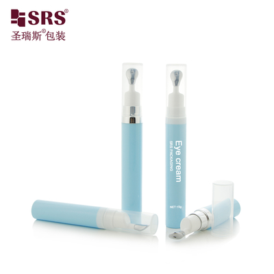 A0035 Κομψό Δοχείο Airless Pump Custom Color (7.5ml/10ml/15ml) με Ενεργοποιητή Πίεσης από Κράμα Ψευδαργύρου