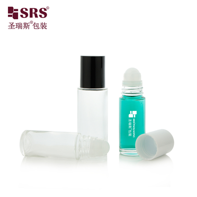 BLPC 30ML 50ML Διαφανές παχύ τοίχωμα βαρύ γυαλί κυλίνδριο σε μπουκάλι ζελέ αποσμητικού συσκευασία μπουκάλια προσωπικής περιποίησης