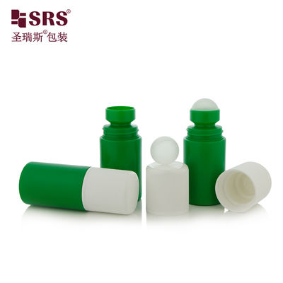RPPC1- 60ML Αντι- φαγούρα ζελέ μασάζ κυλίνδρια μπουκάλι μπάλα εκτύπωση λογότυπο CRC χωρίς διαρροή Πράσινη συσκευασία